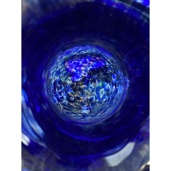 Vtg 7in Glass Hand Blown Blue Clear Octopus Paperweight Sea Creature Ocean Life - Picture 7 of 10